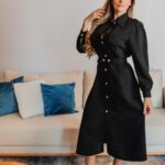 Vestido Midi Botões Soraya