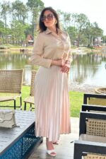 Camisa Cetim Bege - Imagem 2