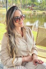 Camisa Cetim Bege - Imagem 4