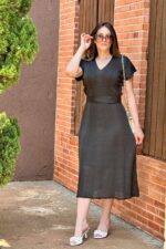 Vestido Doce de Coco Preto - Imagem 3